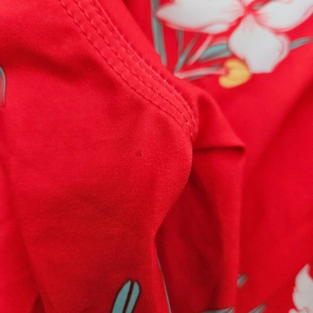 Hurley Phantom Board Shorts Mens 29 Red Hawaiian Floral 4-Way Stretch Beach